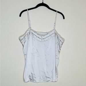 White House Black Market Cream Lace Cami Size Medium
